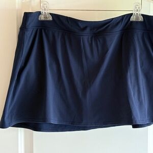 Lands End Swim Skirt, Tankini Bottom, 18W, Navy